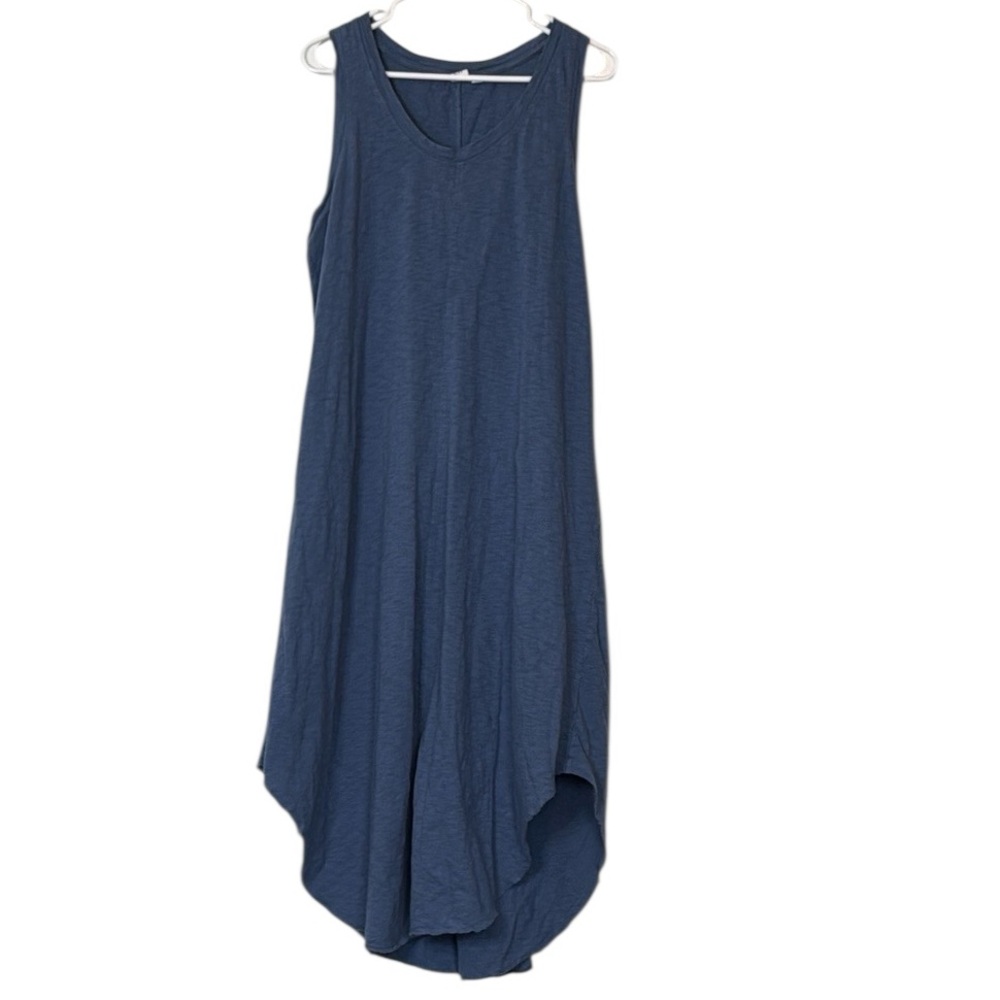 GAP U Neck Sleeveless MIDI Dress Cornflower Blue XL